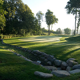 Hole 6 at Burl Oaks Golf Club